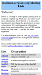 Mobile Screenshot of mailman.verplant.org